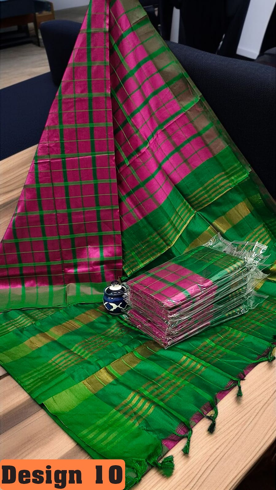 🦚 Silk Cotton Summer Checks – Palum Palazam Collection 🌹