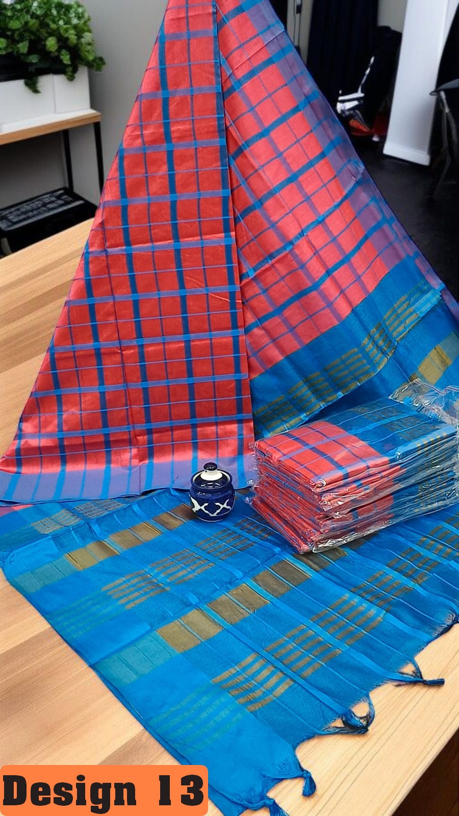 🦚 Silk Cotton Summer Checks – Palum Palazam Collection 🌹