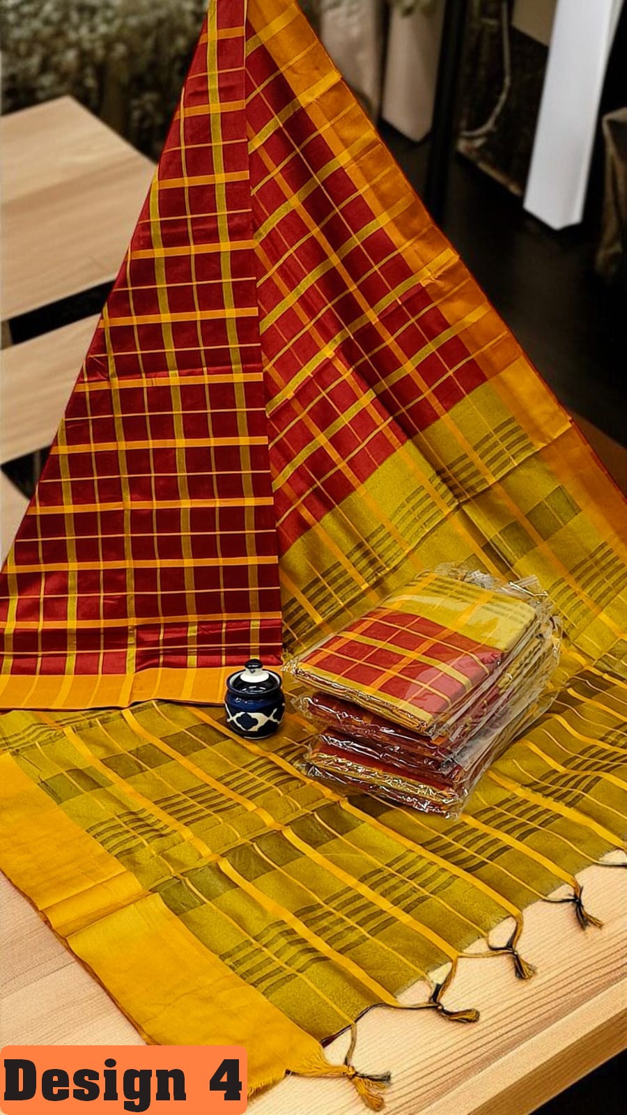 🦚 Silk Cotton Summer Checks – Palum Palazam Collection 🌹