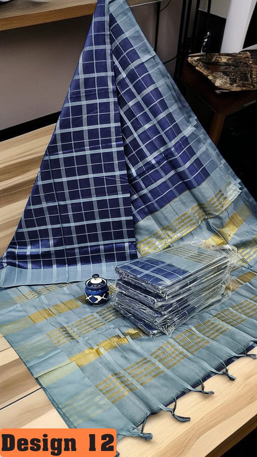 🦚 Silk Cotton Summer Checks – Palum Palazam Collection 🌹