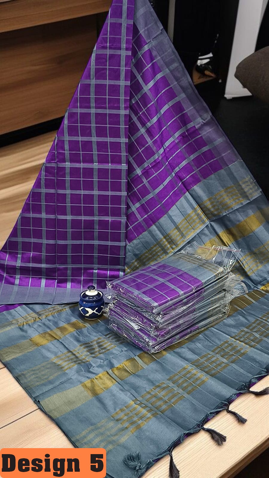 🦚 Silk Cotton Summer Checks – Palum Palazam Collection 🌹