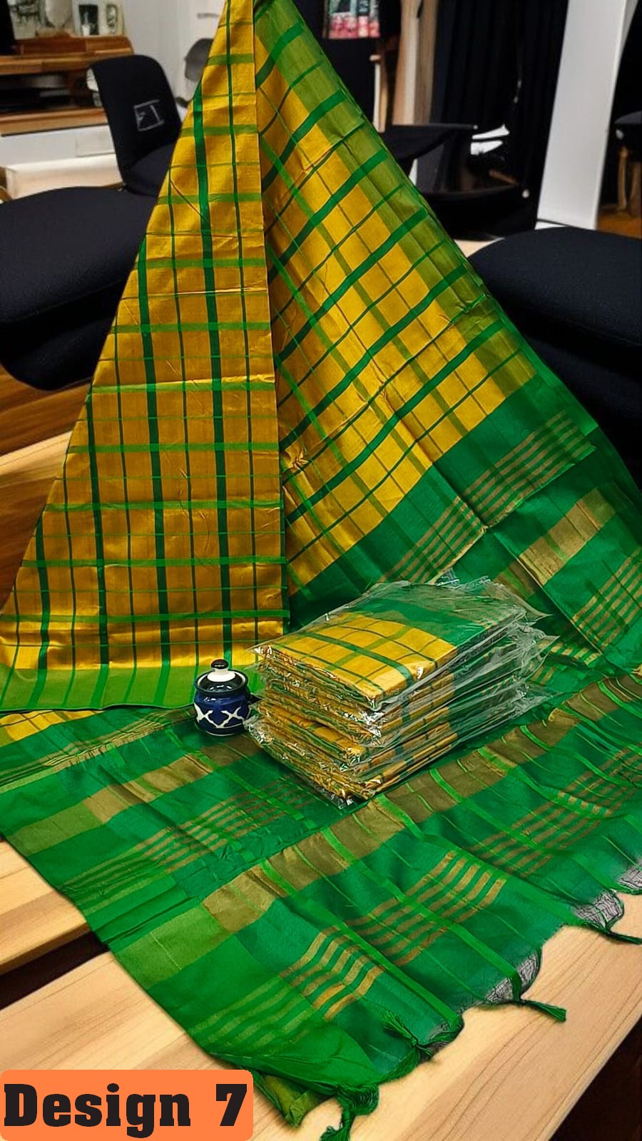 🦚 Silk Cotton Summer Checks – Palum Palazam Collection 🌹