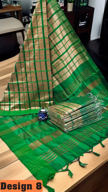 🦚 Silk Cotton Summer Checks – Palum Palazam Collection 🌹