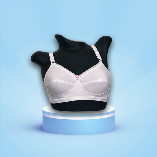 Naturally – Women’s 100% Cotton Bra with Adjustable Strap, Non-Padded